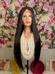 30 Inch Black Straight Wig